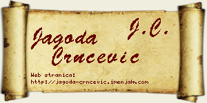 Jagoda Crnčević vizit kartica